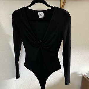 Princess Polly Women’s Black Long Sleeve Bodysuit